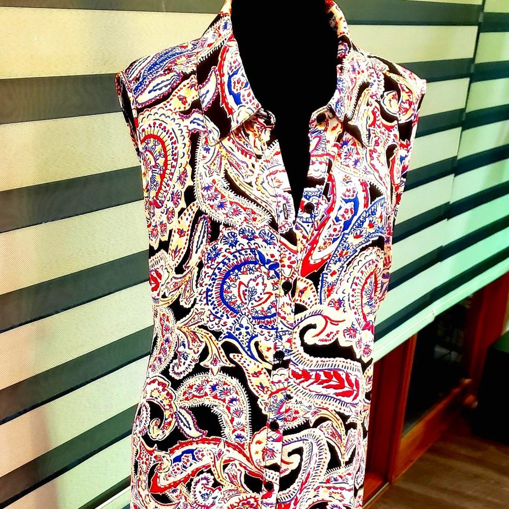 Paisley Maxi Top